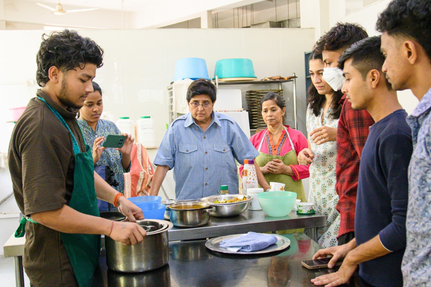 Dr. Kiran Bedi in Delhi Ashram