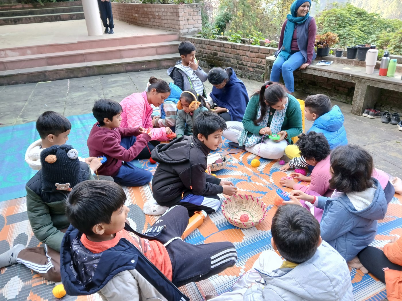 Mirambika's camp at Madhuban